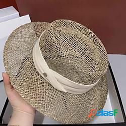 Di tendenza Vimini berretto con Nastri 1 pc Matrimonio