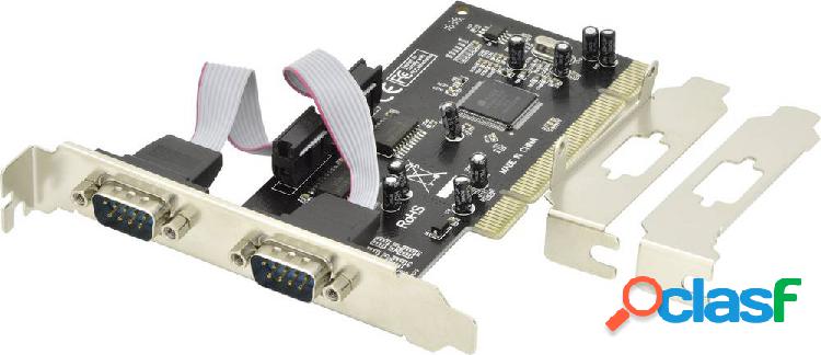 Digitus 2 Porte Scheda a innesto seriale Seriale (9-pin) PCI