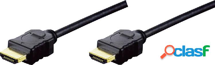 Digitus HDMI Cavo Spina HDMI-A, Spina HDMI-A 5.00 m Nero