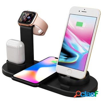 Docking Station con caricabatterie QI Wireless UD15 - Nero