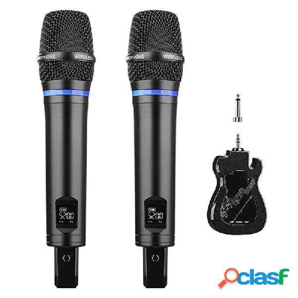 Doppio sistema di karaoke Microfono wireless ricaricabile