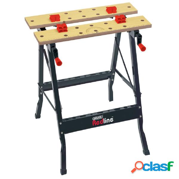 Draper Tools Banco da Lavoro Pieghevole Nero 68027