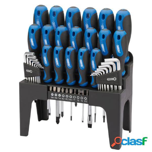 Draper Tools Set 44 Pz Cacciaviti Brugole e Punte Blu