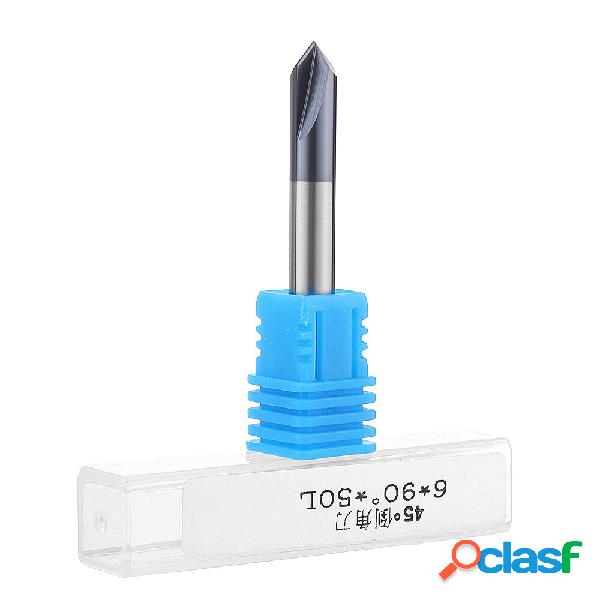 Drillpro 2 flauti Fresa per smussatura in metallo duro da 90