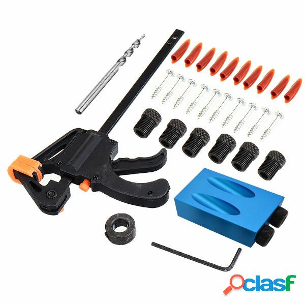 Drillpro 31 pezzi Maschera per fori per tasca per legno con
