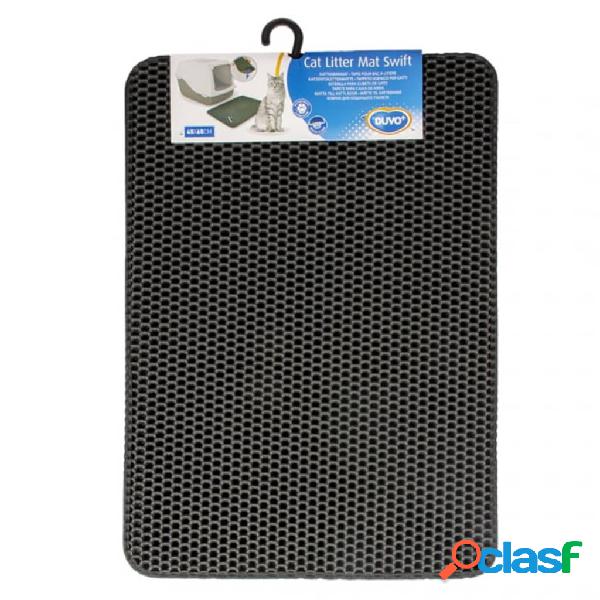 Duvo+ Tappetino per Lettiera Gatto Swift 45x65 cm Nero