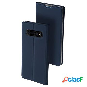 Dux Ducis Skin Pro Samsung Galaxy S10+ Flip Case - Dark Blue