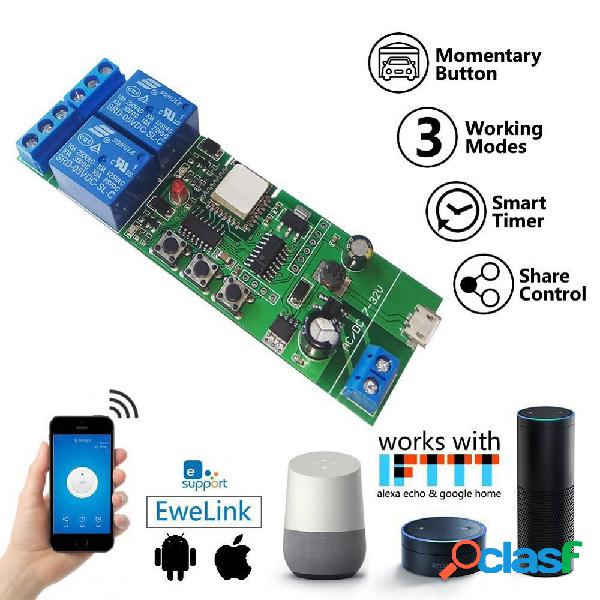 EACHEN Modulo relè a 2 vie WiFi Modulo interruttore