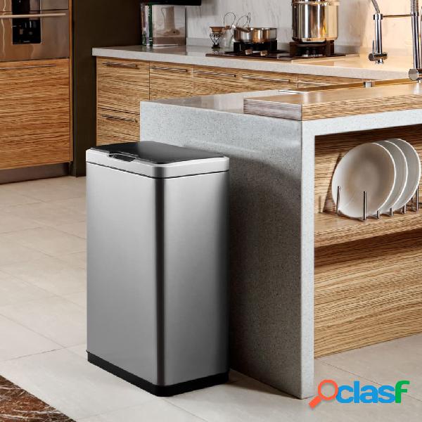 EKO Pattumiera con Sensore Mirage 45 L Argento Opaco
