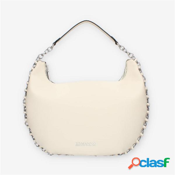 Ermanno Scervino Hobo Borsa a spalla avorio