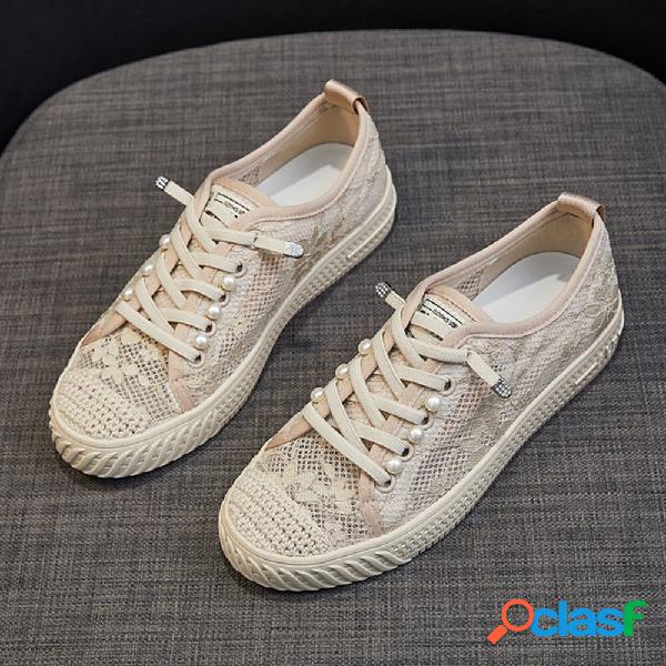 Espadrillas da donna casual con coulisse Sneakers comode in