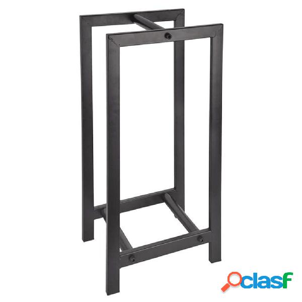 Esschert Design Supporto Porta Tronchi Nero