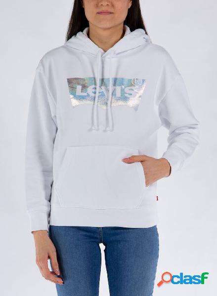 FELPA CON CAPPUCCIO LOGO REFLECTIVE