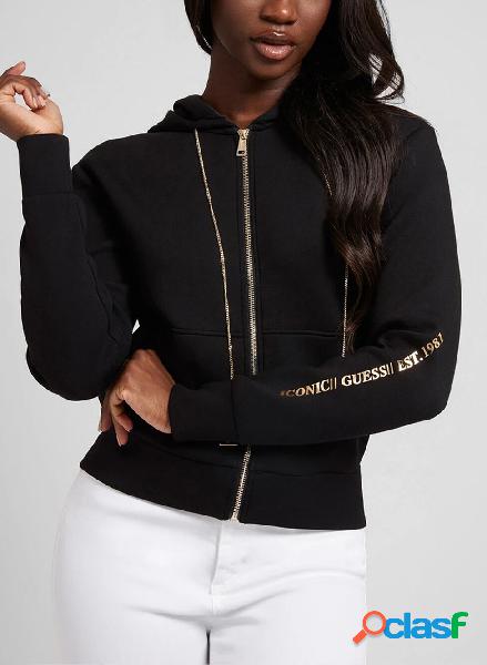 FELPA FULL ZIP CON CAPPUCCIO
