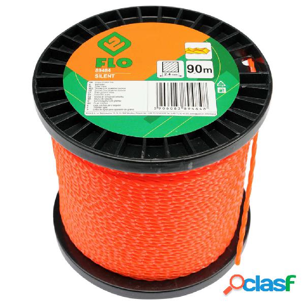 FLO Filo Tagliaerba Silent 2,4 mm 90 m Arancione