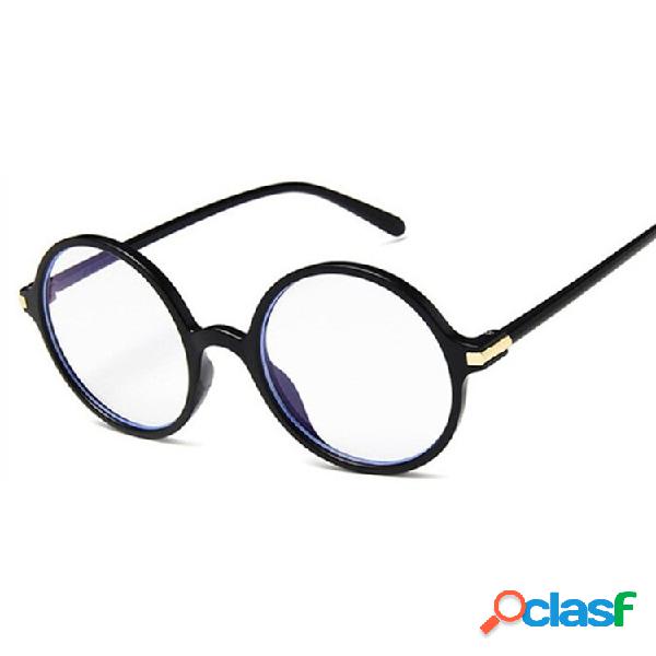 Fashion Unisex PC Anti Cornice rotonda leggera blu Occhiali