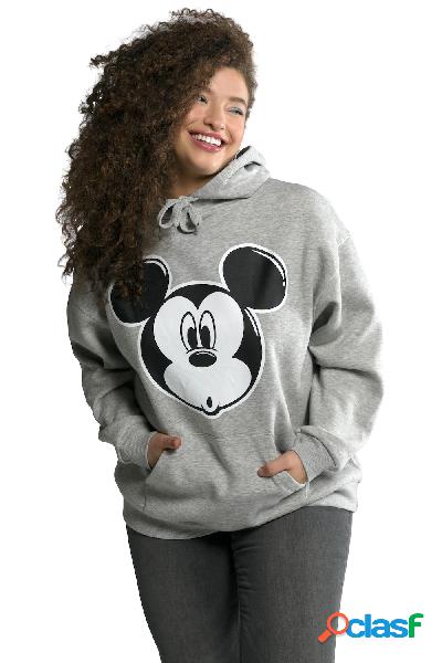 Felpa dal taglio oversize con cappuccio, maniche lunghe e