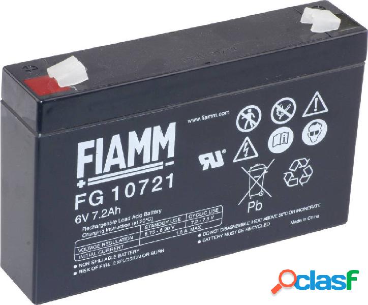 Fiamm PB-6-7,2 FG10721 Batteria al piombo 6 V 7.2 Ah