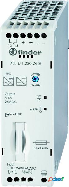 Finder 78.1D.1.230.2415 Alimentatore per guida DIN 24 V/DC