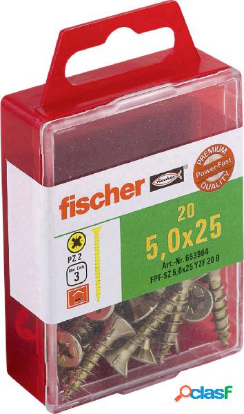 Fischer 653964 Viti testa svasata 5 mm 25 mm A croce