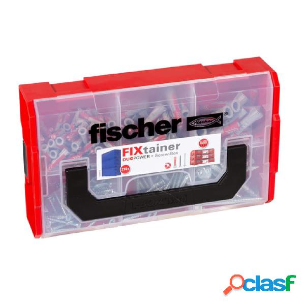 Fischer Set Tasselli con Viti FIXtainer DUOPOWER 210 pz