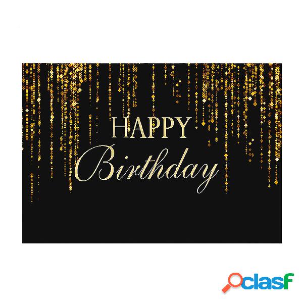 Fondali fotografici di buon compleanno Brillare Panno di