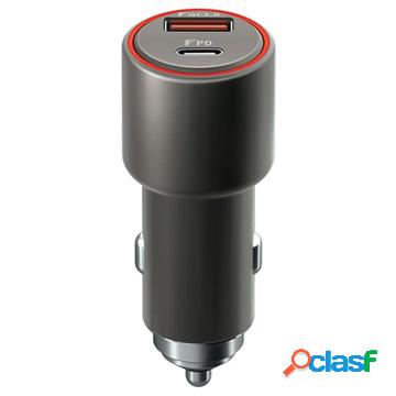 Forever Ultra Fast Car Charger - USB, Type-C - 36W - Grey