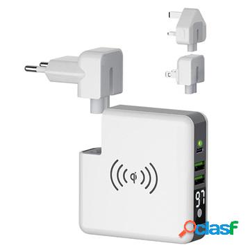 Forever Wireless Power Bank And Wall Charger - 6700mAh -
