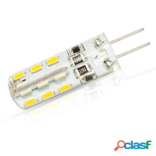 G4 24LED 3014 SMD 1.5W Lampada luce bianco caldo AC/DC 12V