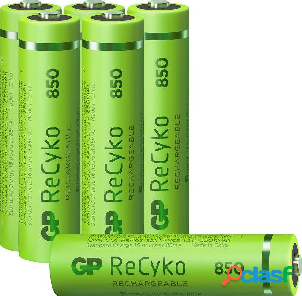 GP Batteries ReCyko+ HR03 4+2 gratis Batteria ricaricabile