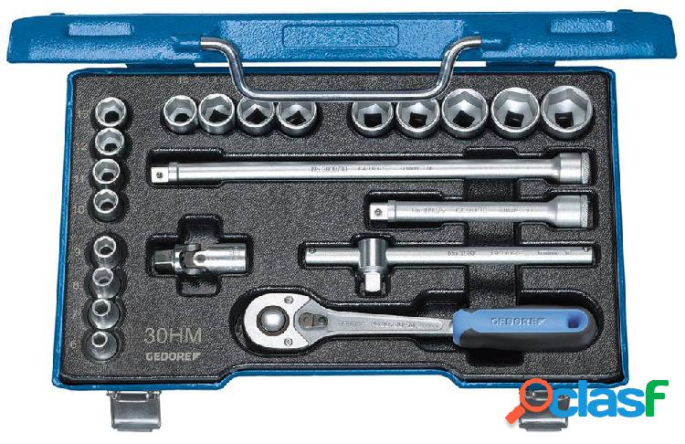 Gedore Kit di chiavi a bussola metrico 3/8 (10 mm) 22 parti