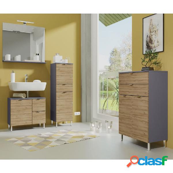 Germania Mobile Sottolavabo GW-Mauresa 34x60x56 cm Grafite e