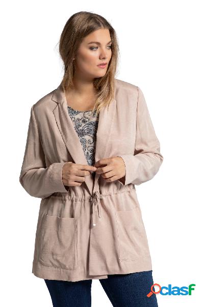 Giacca aperta, coulisse, maniche lunghe, revers, Donna,
