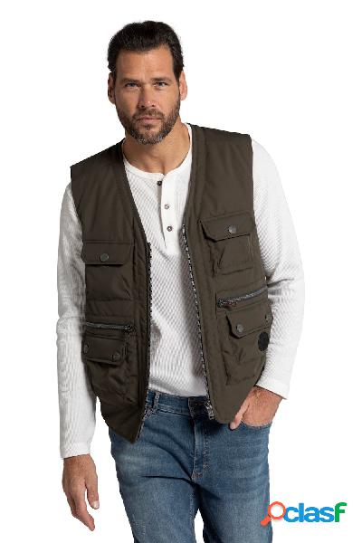 Gilet, materiale resistente, tante tasche, Uomo, Verde,