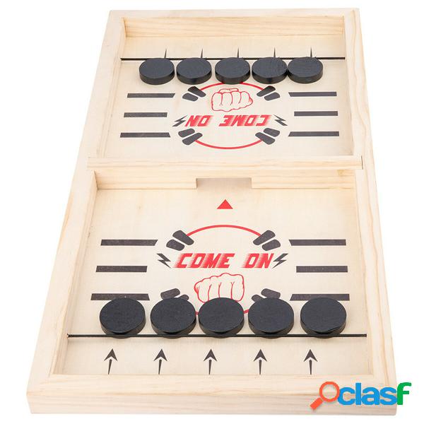 Gioco da tavolo a scacchi in legno con tocco Sling Puck Win