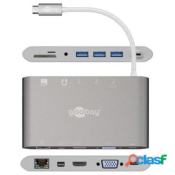 Goobay All-in-1 USB-C Multiport Adapter - HDMI, MiniDP, 3 x