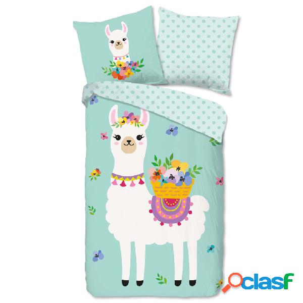 Good Morning Copripiumino per Bambini Llama 140x200/220 cm
