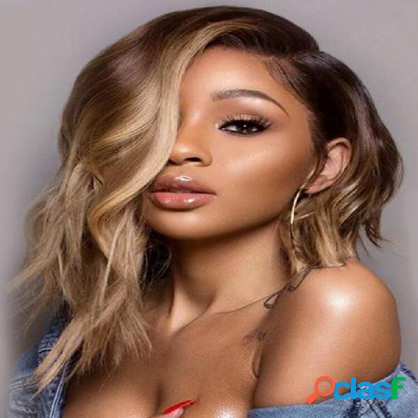 Gradiente Corto Riccio Capelli Big Wave Long Bangs Copertura