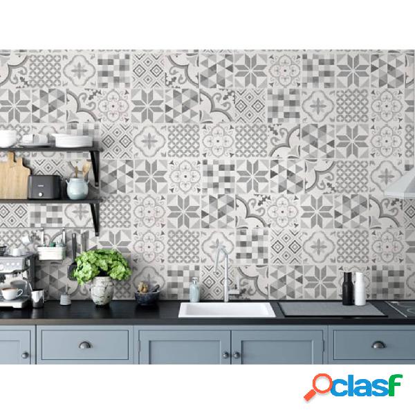 Grosfillex Pannelli Murali Accent 9 pz 15,4x120 cm Grigio