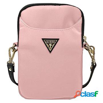 Guess Nylon Triangle Logo Handbag GUPBNTMLLP - Pink