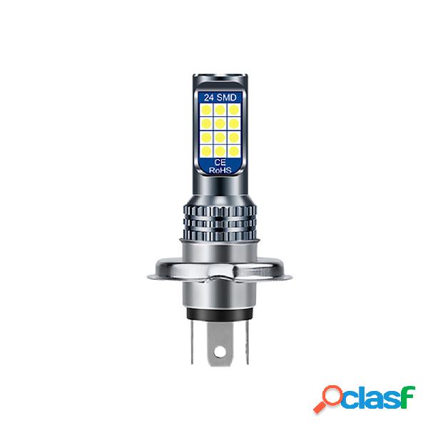 H4/BA20D/P15D LED Lampadina per faro moto 6600k Hi/Lo Beam