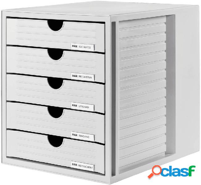 HAN SYSTEMBOX 1450-11 Cassettiera Grigio luminescente DIN