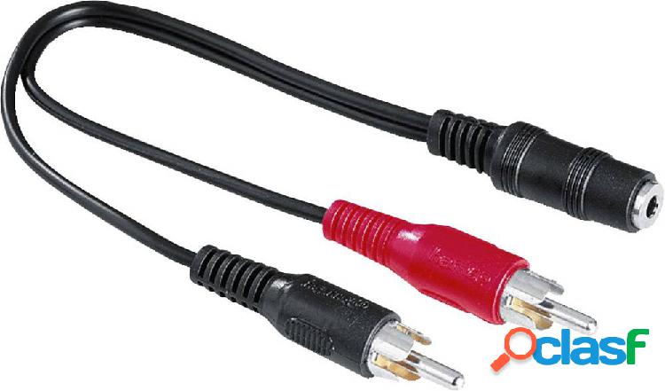 Hama 00043254 RCA / Jack Audio Adattatore [2x Spina RCA - 1x
