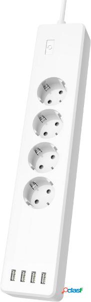 Hama 00176574 Multipresa con WiFi Bianco 1 pz.