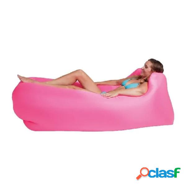 Happy People Pouf Gonfiabile Chillbag Lounger To Go 2.0 Rosa