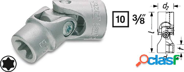 Hazet 880G-E10 TORX esterno Inserto snodato per chiave a