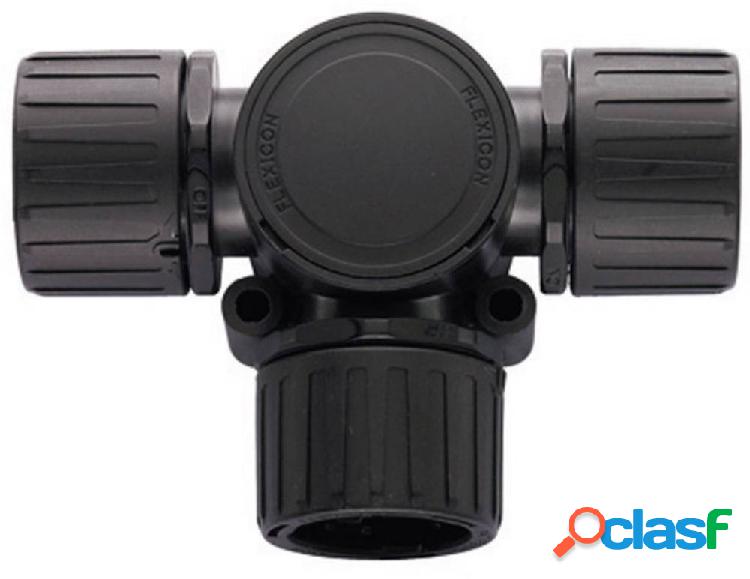 HellermannTyton 166-24800 HG16-T Distributore a T Nero 16