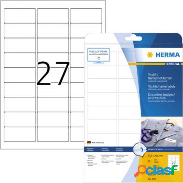 Herma 4511 Etichette A4 63.5 x 29.6 mm Seta allacetato