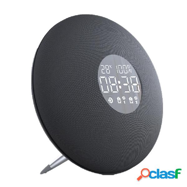 HiFi Wireless Bluetooth Altoparlante Dual Alarm Clock TF