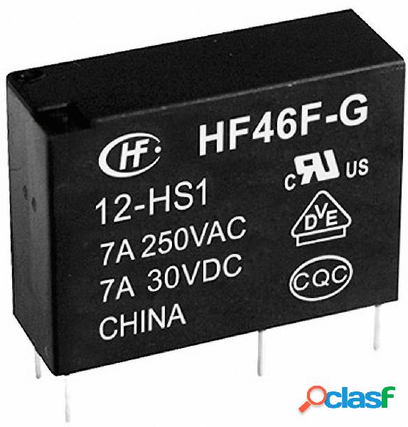 Hongfa HF46F-G/005-HS1 Relè per PCB 5 V/DC 10 A 1 NA 1 pz.